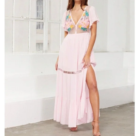 cleobella amery maxi dress Cleobella Amery Maxi Dress Coral